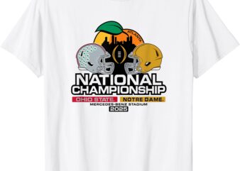 Ohio State vs Notre Dame National Championship 2025 White T-Shirt