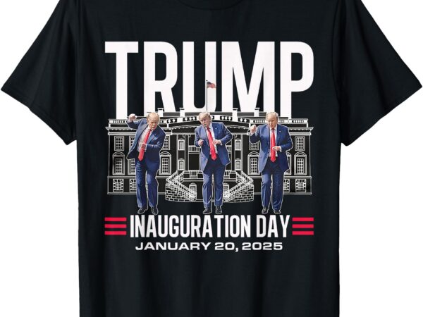 Old donald trump dance inauguration day 2025 47th usa flag t-shirt