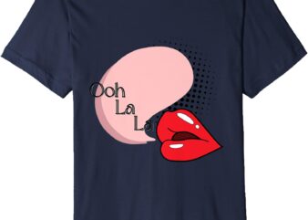 Ooh La La Lips Retro Pop Art Premium T-Shirt