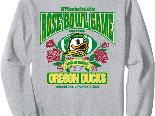 Oregon ducks rose bowl cfp 2024-2025 football gray sweatshirt