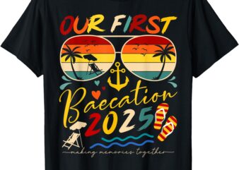 Our First Baecation 2025 Matching Couple Cruise Trip T-Shirt