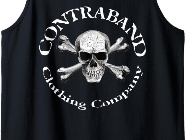 Oval logo – skull and bones tank top t shirt design online