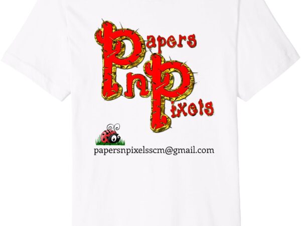 Paper n pixel crafting card making apparel premium t-shirt