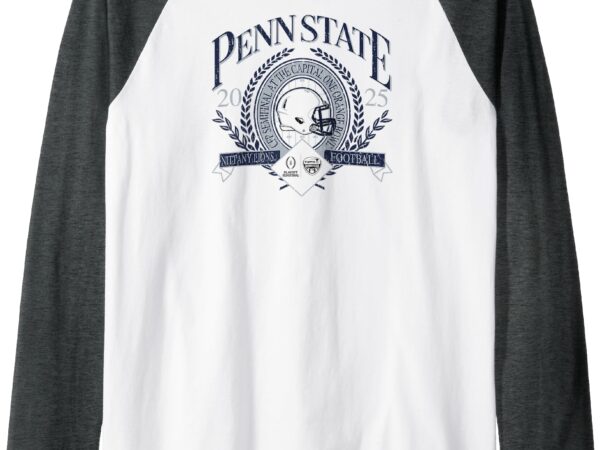 Penn state nittany lions cfp orange bowl 2024-25 retro white raglan baseball tee t shirt illustration