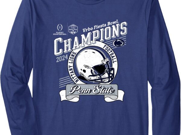 Penn state nittany lions fiesta bowl champs 2024 navy long sleeve t-shirt