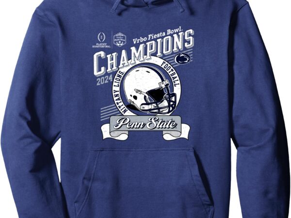 Penn state nittany lions fiesta bowl champs 2024 navy pullover hoodie t shirt illustration