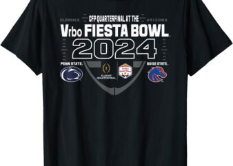 Penn State vs Boise State Fiesta Bowl 2024-25 CFP Quarter T-Shirt