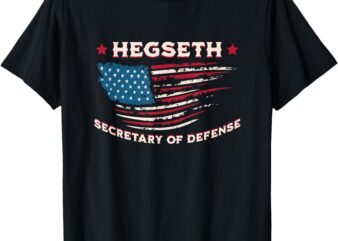 Pete Hegseth Secretary of Defense Trump Support Patriots T-Shirt