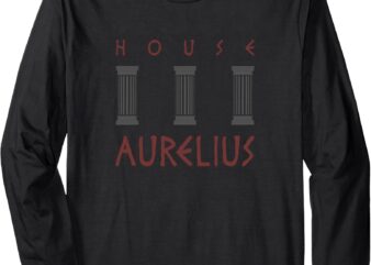 Philosophy – Stoicism – House Aurelius Long Sleeve T-Shirt