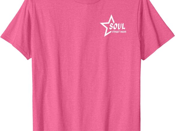 Pink soul pocket front_back t-shirt