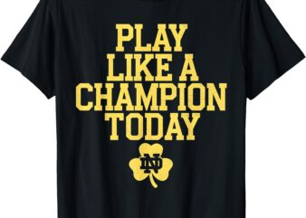 Play Like a Champions Todays Funny T-Shirt