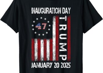 President Donald Trump Inauguration Day 2025 Memorabilia Fla T-Shirt