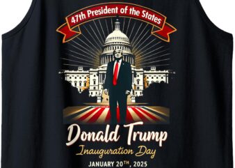 President Donald Trump Inauguration Day 2025 Tank Top t shirt illustration