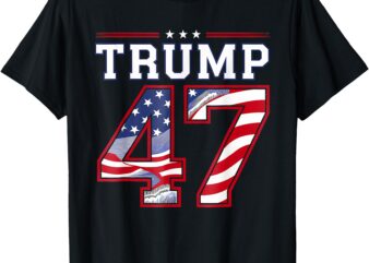 President Donald Trump Inauguration Day 2025 USA Flag T-Shirt