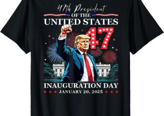 President Donald Trump Inauguration Day 2025 ( on Back ) T-Shirt