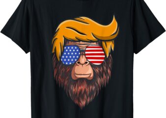 President Trump 2024 Bigfoot Believes Republican Party Maga T-Shirt