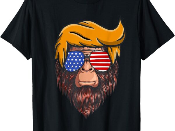 President trump 2024 bigfoot believes republican party maga t-shirt