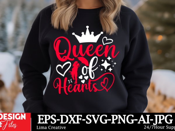 Queen of hearts t-shirt design, valentine’s day svg bundle, valentine day svg, valentine design for shirts, valentine svg, valentine cut fil