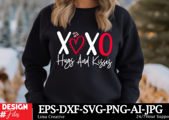 Xoxo Hugs And Kisses T-shirt Design, Valentine’s Day SVG Bundle, Valentine Day Svg, Valentine Design for Shirts, Valentine Svg, Valentine Cu