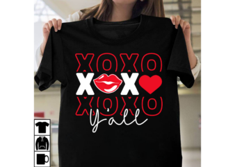 Xoxo Y’all T-shirt Design, Be My Valentine Svg, Valentine Svg, Valentine’s Day Svg, Valentine Shirt Svg, Layered Be My Valentine Svg, Cut Fi