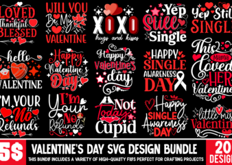 Valentine’s Day T-shirt Design Bundle, Be My Valentine Svg, Valentine Svg, Valentine’s Day Svg, Valentine Shirt Svg, Layered Be My Valentine