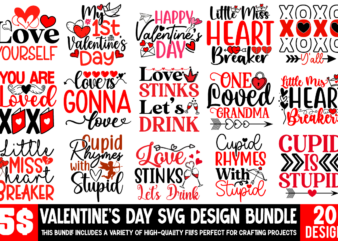 Valentine’s Day T-shirt Design, Valentine’s Day SVG Bundle, Valentine Day Svg, Valentine Design for Shirts, Valentine Svg, Valentine Cut Fil