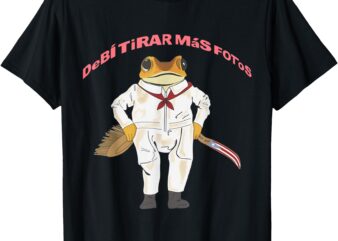 Retro Debi Tirar Album Mas Fotos Frog Vintage Lover Design T-Shirt