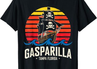 Retro Vintage Gasparilla Tampa FL 2025 Pirate Festival T-Shirt