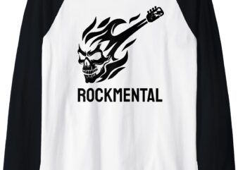 RockMental Mosh Pit Gear Raglan Baseball Tee