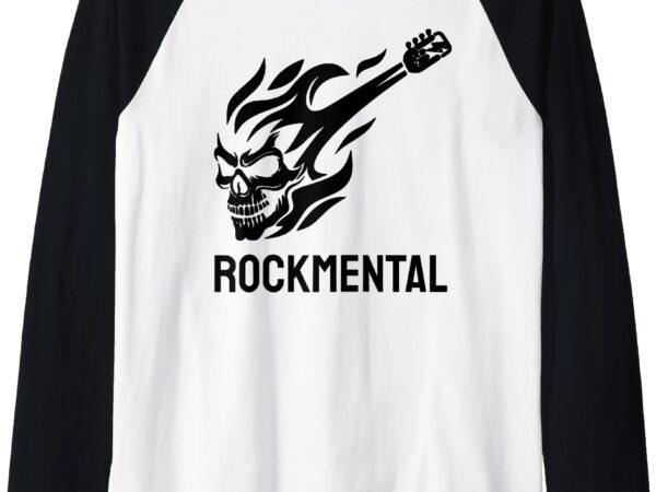 Rockmental mosh pit gear raglan baseball tee t shirt design online