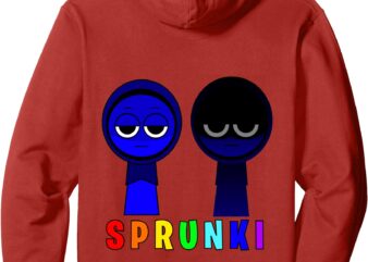 SPRUNKI JEVIN NORMAL AND HORROR CHARACTER Pullover Hoodie