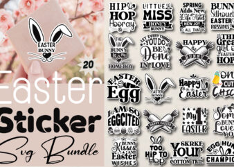 Easter stickers T-shirt Bundle Easter stickers Svg Bundle