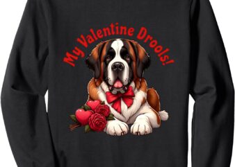 Saint Bernard love Valentine’s Day dog mom Sweatshirt