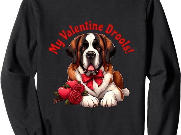 Saint bernard love valentine’s day dog mom sweatshirt