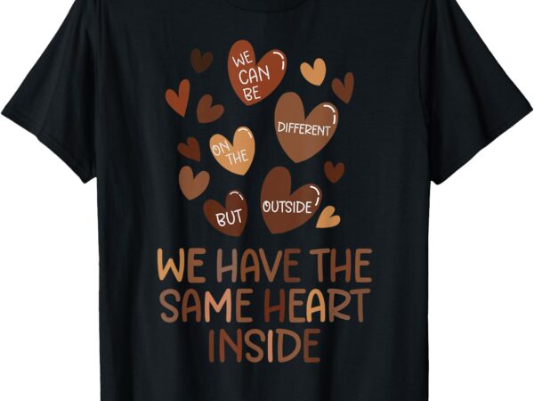 Same heart black history month african american women kids t-shirt