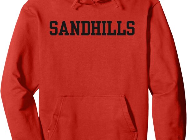 Sandhills community college apparel sports fan pullover hoodie t shirt template vector