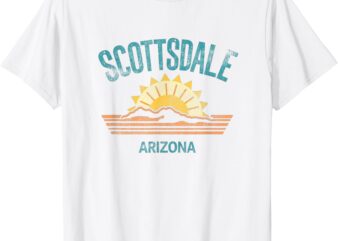 Scottsdale Arizona Retro Vintage Weathered Throwback T-Shirt