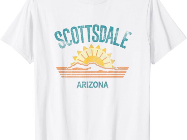 Scottsdale arizona retro vintage weathered throwback t-shirt