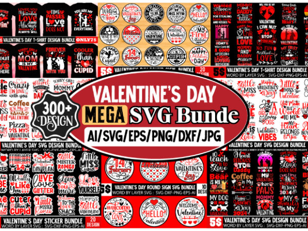 Valentine’s day mega bundle ,3valentine mega bundle, valentines svg bundle, valentine’s day designs, cut files cricut, silhouette, retro sub