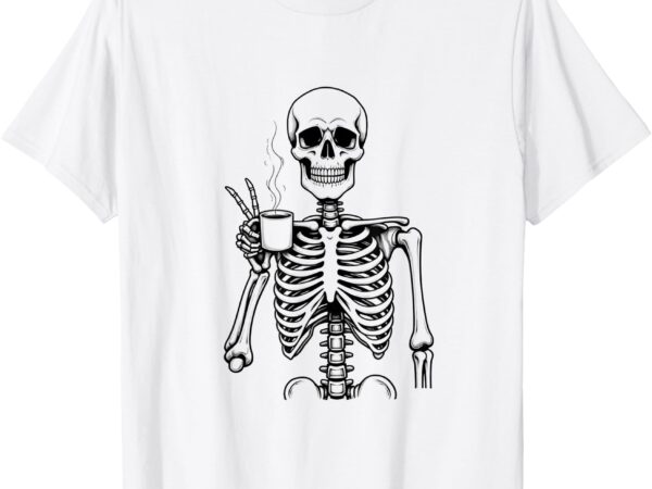 Skeleton coffee lover t-shirt