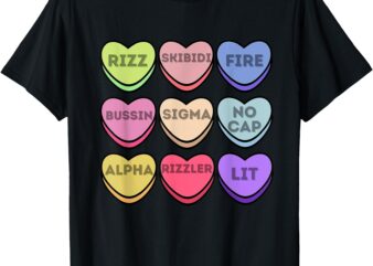 Skibidi Valentine’s Day – Funny Valentine’s Day Rizz, No Cap T-Shirt