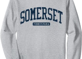 Somerset Pennsylvania PA College University Style Blue Sweatshirt