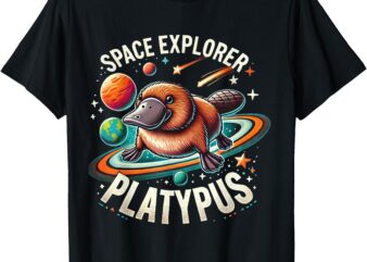 Space Explorer Platypus ,platypus venom,platypus flosser T-Shirt