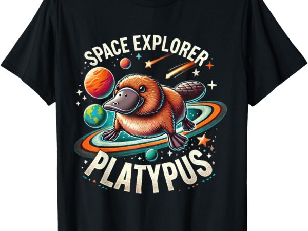 Space explorer platypus ,platypus venom,platypus flosser t-shirt