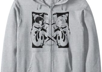 Space Twins Zip Hoodie