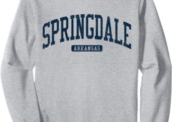 Springdale Arkansas AR College University Style Blue Sweatshirt