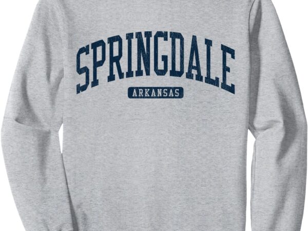 Springdale arkansas ar college university style blue sweatshirt