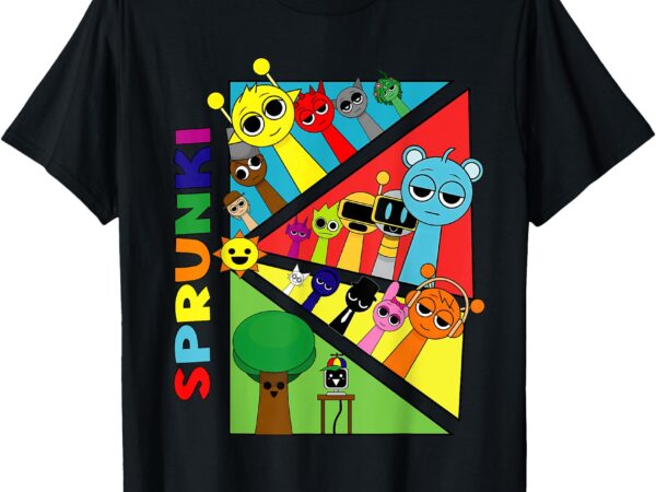 Sprunki beats all my sprunki toys boys girls kids t-shirt