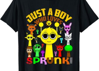 Sprunki boy Oren Just a boy who loves Sprunki T-Shirt