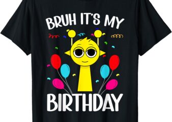 Sprunki kids birthday _ it’s my birthday Sprunki birthday T-Shirt